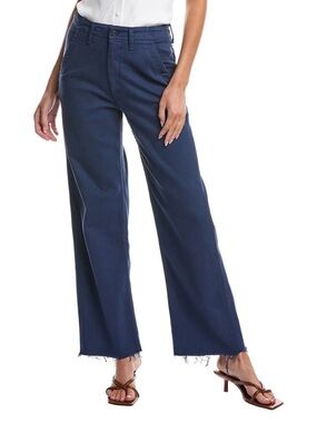 NWT Mother The Major Sneak Fray in Insignia Blue Pants Size 24